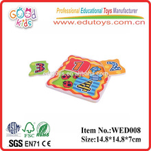 2015 good wood & wooden number puzzle toys